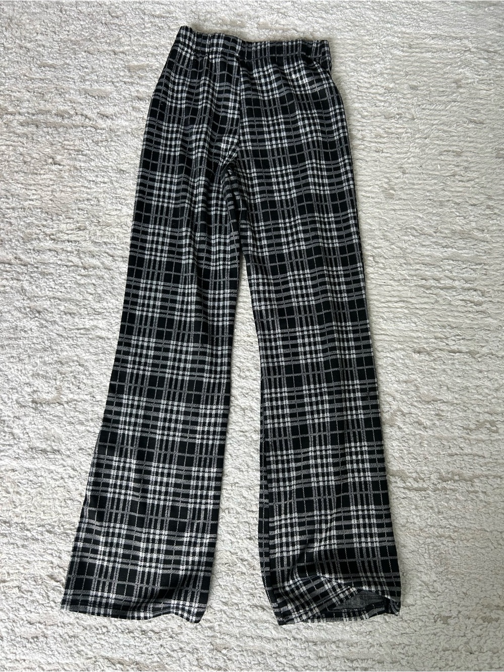 Abound Black and White Plaid Pants